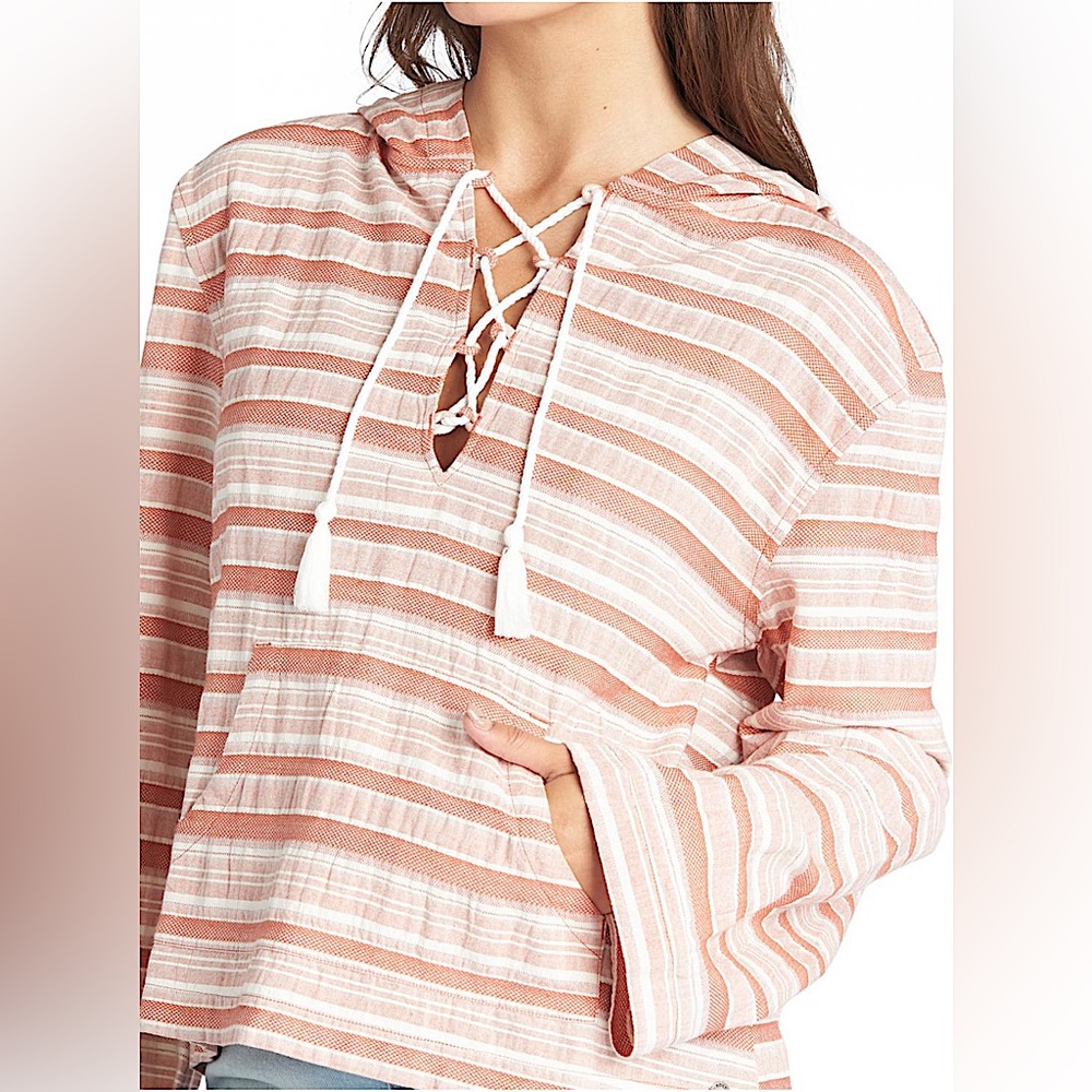 Roxy Women's Paradise Calling Pullover poncho hoodie - Picture 4 of 11